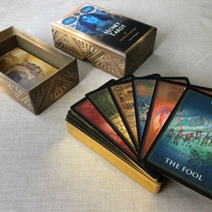 Money Tarot Cards for business and financial tarot reading. Unique and Magic Tarot Deck based on various world currencies. Divination Cards. image 6