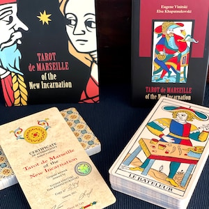 Tarot de Marseille of the New Incarnation, Tarot of Marseilles type deck with Fully Illustrated Minors Arcana created according TdM system image 4