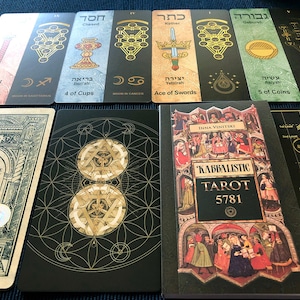 Kabbalistic Tarot 5781 Deck, Unique Illustrated Occult Cards for Tarot ...