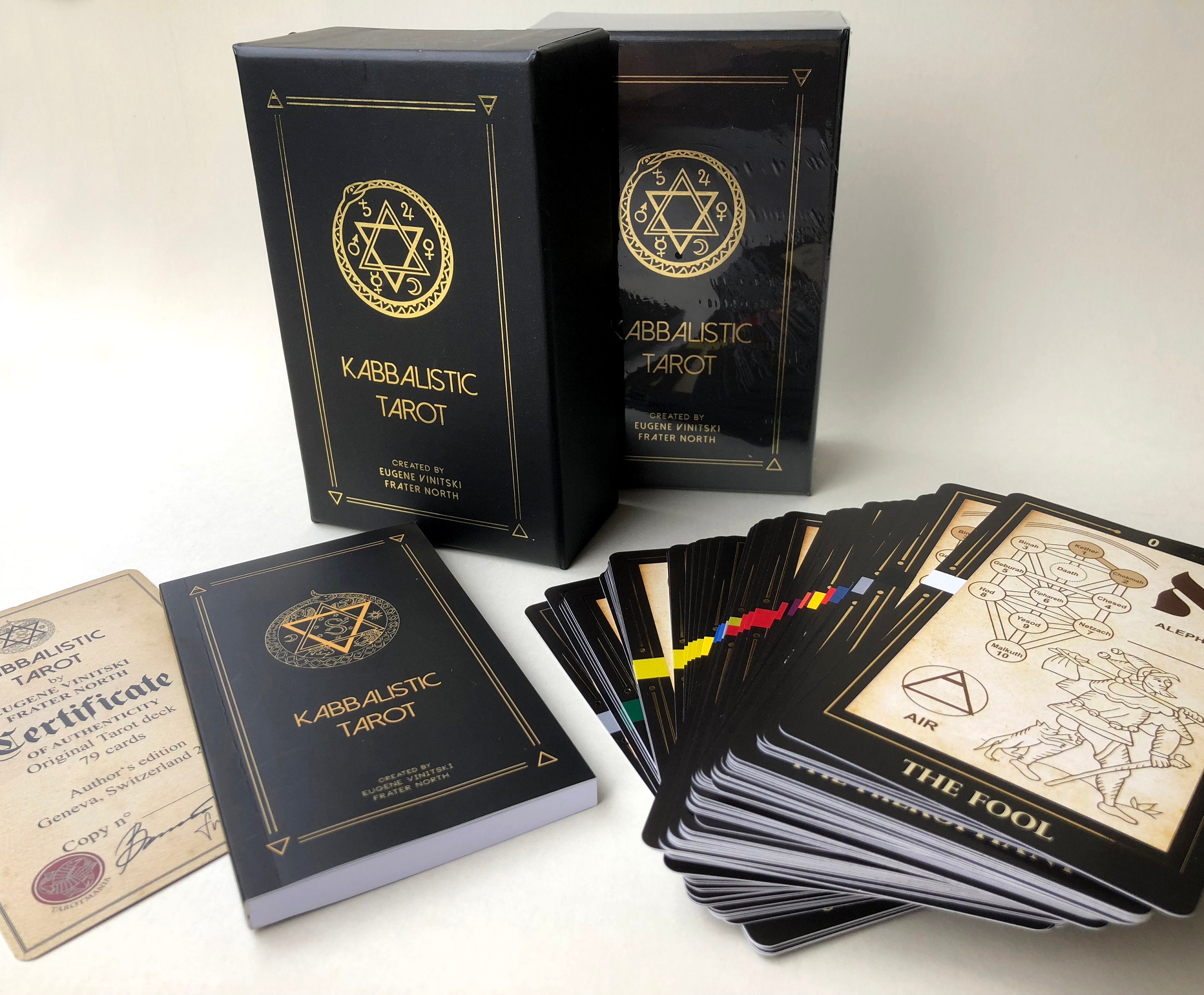 En trofast Neuropati miljø Kabbalistic Tarot Deck Divination Cards Unique Illustrated - Etsy