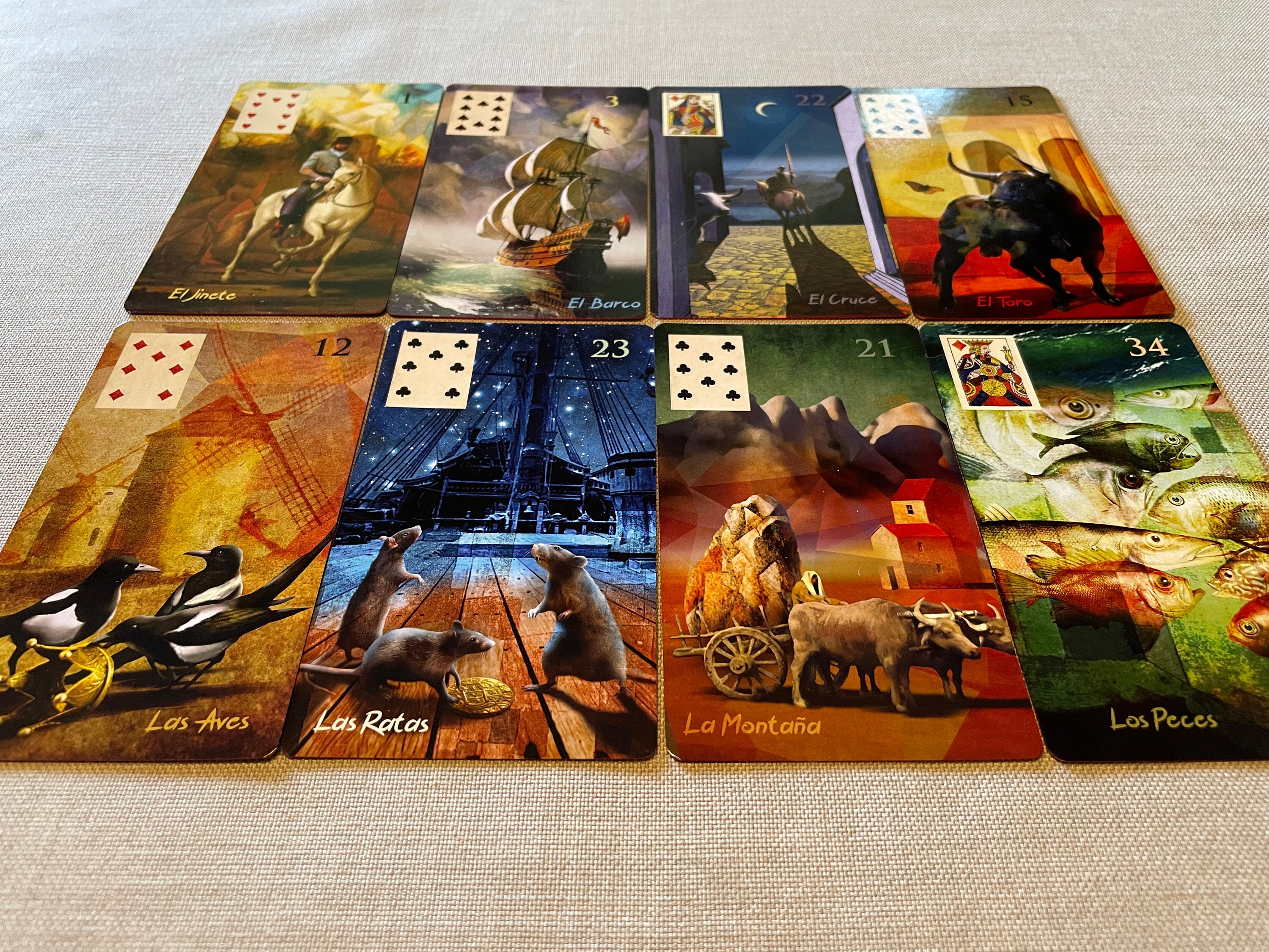 Baraja De Tarot Lenormand Moderna, 36 Cartas De 10.4x7.3 Cm, En Inglés, Para Adivinación, Autorreflexión Y Juegos De Adivinación Con Amigos