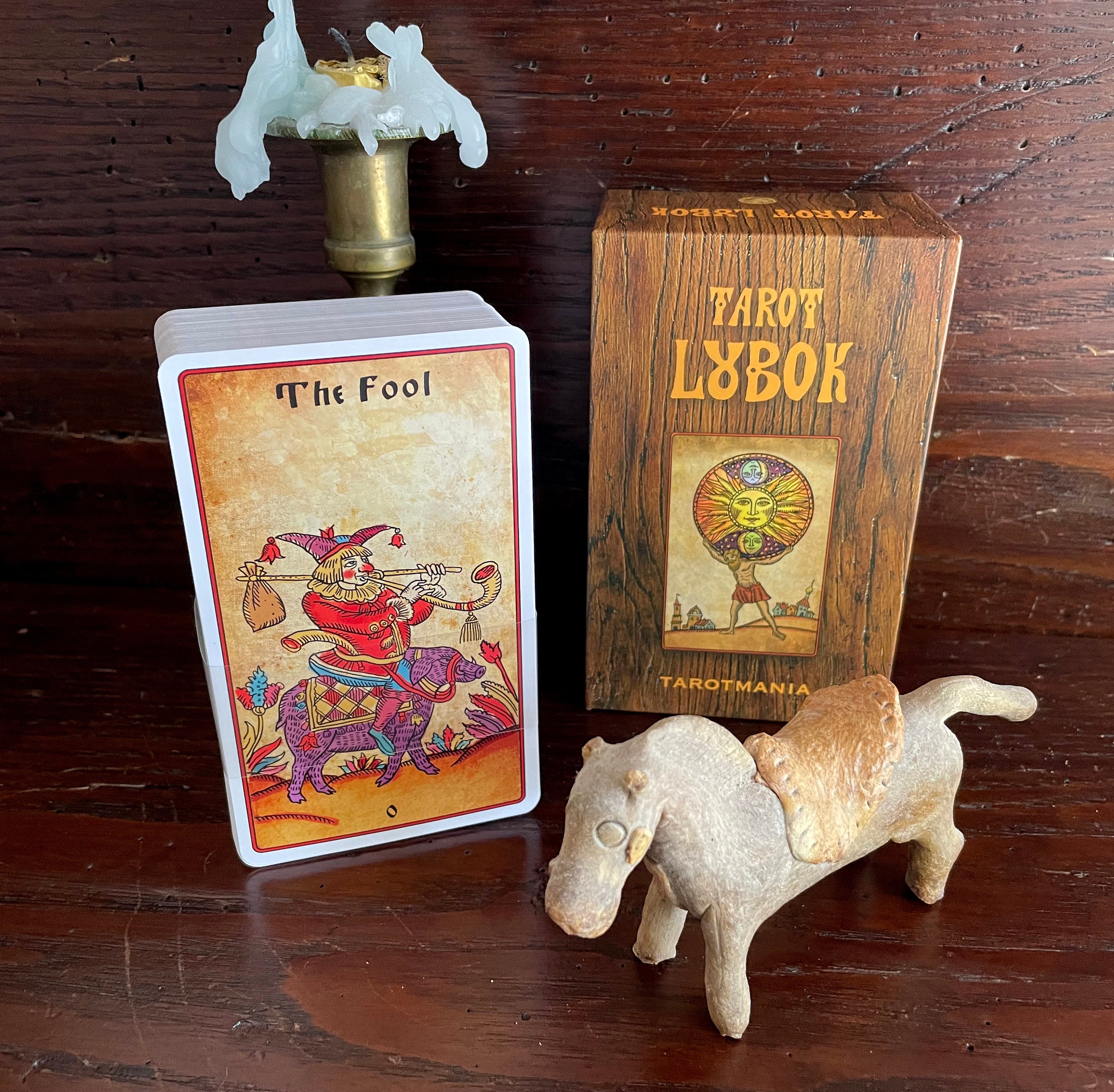 Tarot Lubok, Divination Tarot Cards, Unique Illustrated Deck for