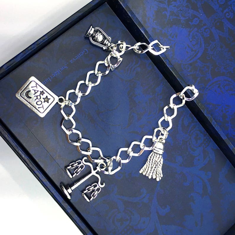 Venetian Tarot Bracelet Tarot Card Magic Bohemian Bracelet Spiritual Bracelet Fortune Teller Prediction Talisman Charm Gypsy Bracelet