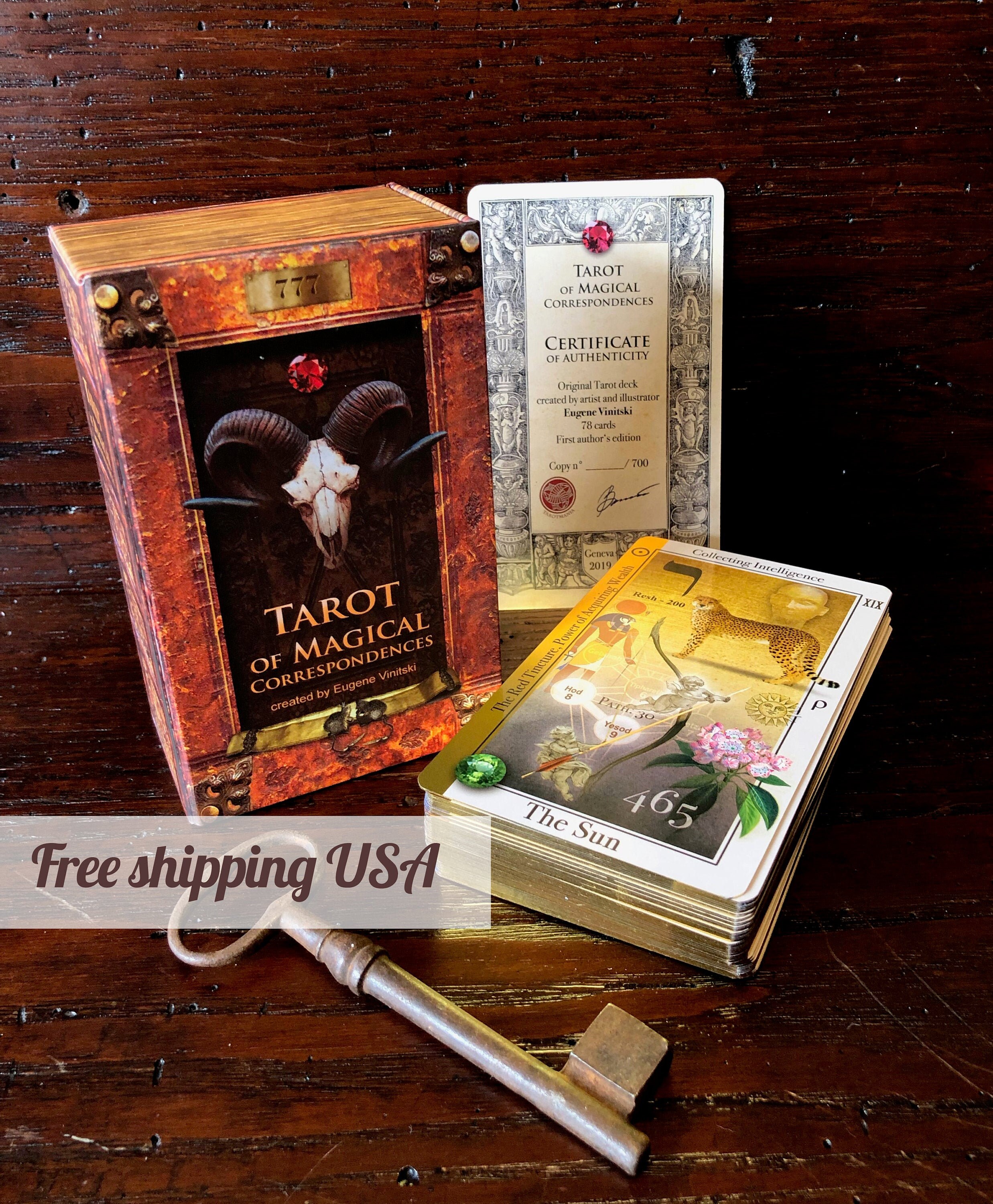 Tarot of Magical Correspondences Kabbalistic Cards Unique - Etsy