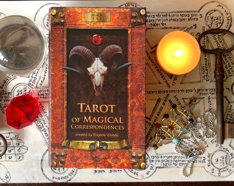 Tarot of Magical Correspondences, Kabbalistic Cards, Unique Occult Cards Deck for Tarot Reading, Magic Cards for Prediction and Meditation