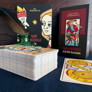 Tarot de Marseille der Neuen Inkarnation, Deck vom Typ Tarot of Marseille mit vollständig illustrierten Minors Arcana, erstellt nach dem TdM-System