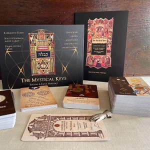The Mystical Keys Set, Unique Occult Cards for Tarot Reading and Meditation, Kabbalah Cards, Kabbalistic Tarot, Seals of Solomon, Magic Tool