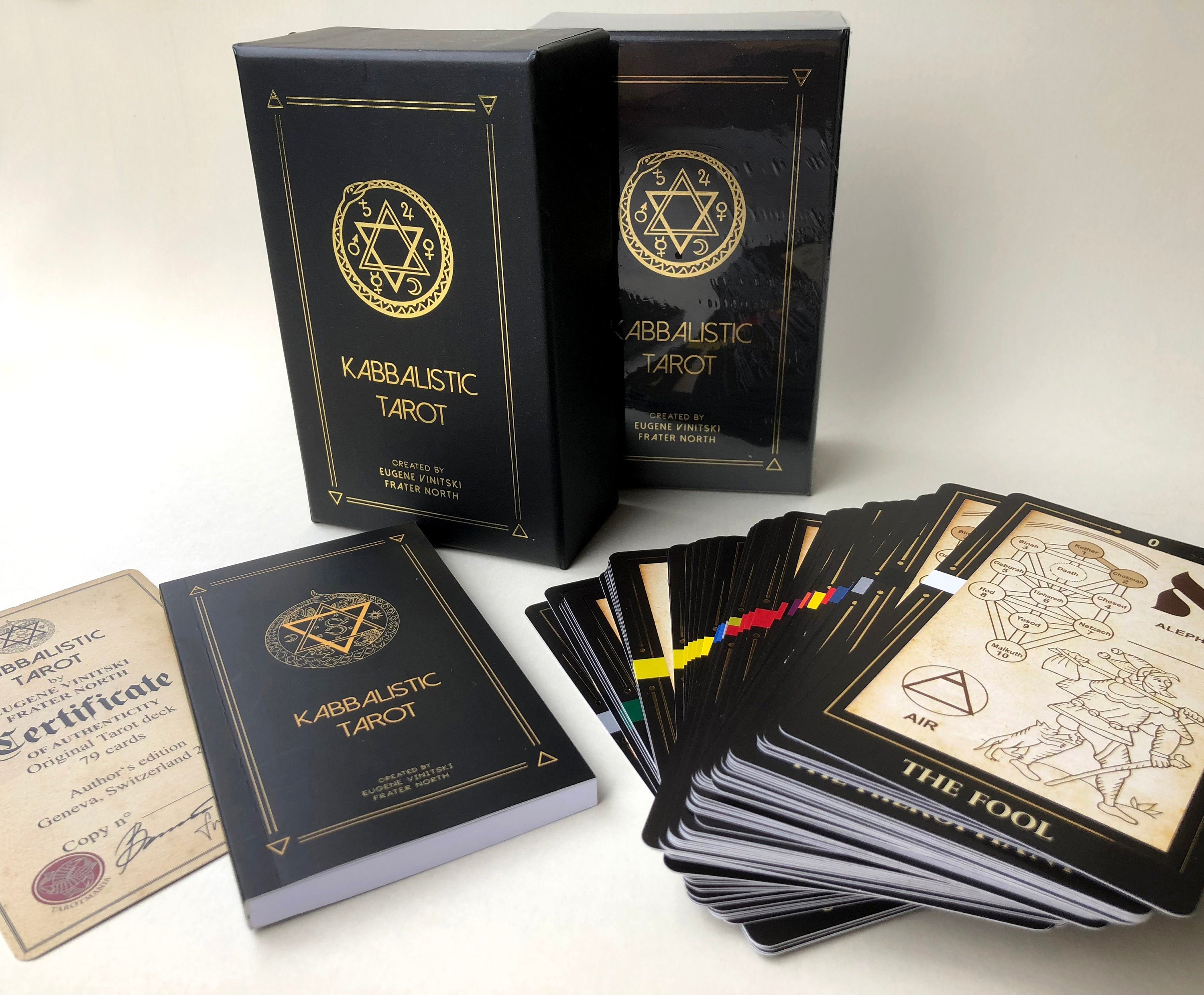 Kabbalistic Tarot Deck Divination Tarot Cards Unique | Etsy