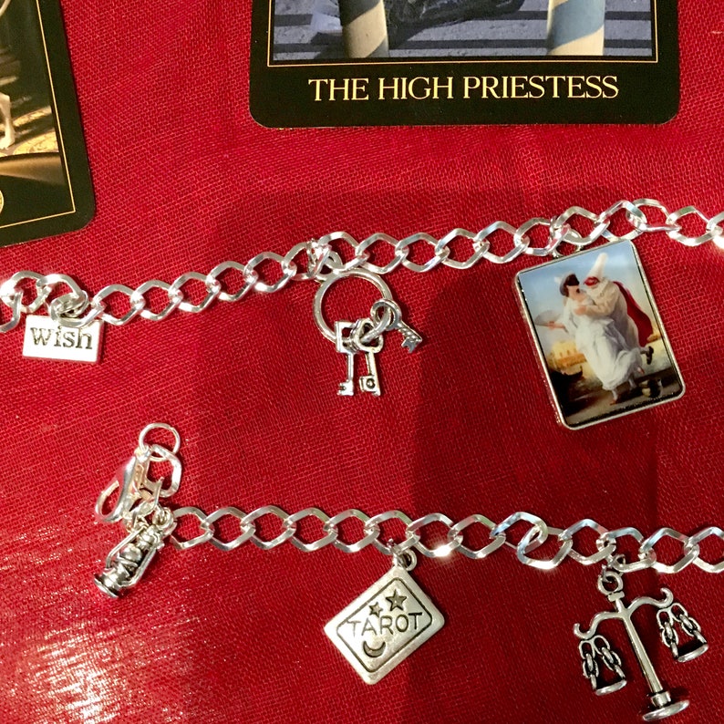 Venetian Tarot Bracelet Tarot Card Magic Bohemian Bracelet Spiritual Bracelet Fortune Teller Prediction Talisman Charm Gypsy Bracelet