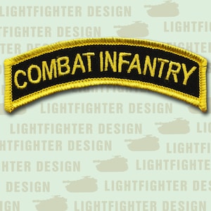 Combat Infantry Tab - Merrowed Edge - Wax Backing