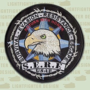 USAF SERE Patch 5&quot; - US Air Force - Survival Training  - Air Force Aviation - Air Force Survival - Sere Veteran - Air Force Special Ops
