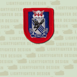 505th Infantry Regiment Embroidered Flash and DUI Patch ( 2 1/4&quot; X 1 7/8&quot;) - Wax Back - Panthers - Airborne - 82nd Airborne Division