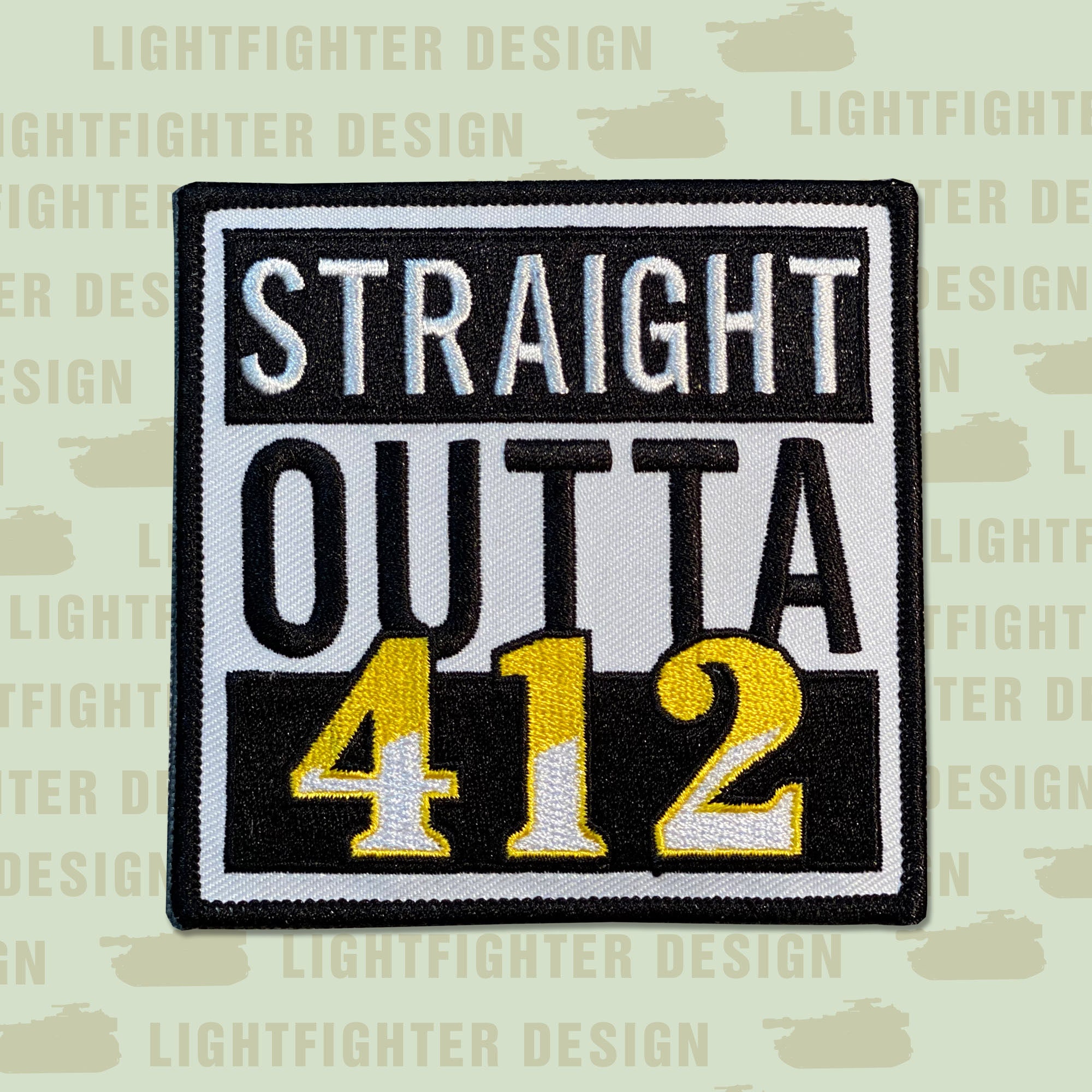 achter scheidsrechter Stewart Island Straight Outta 412 Pittsburgh Embroidered Patch Wax Back - Etsy België