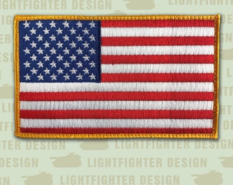 The Authentic American Flag Patch hook/loop American Made 