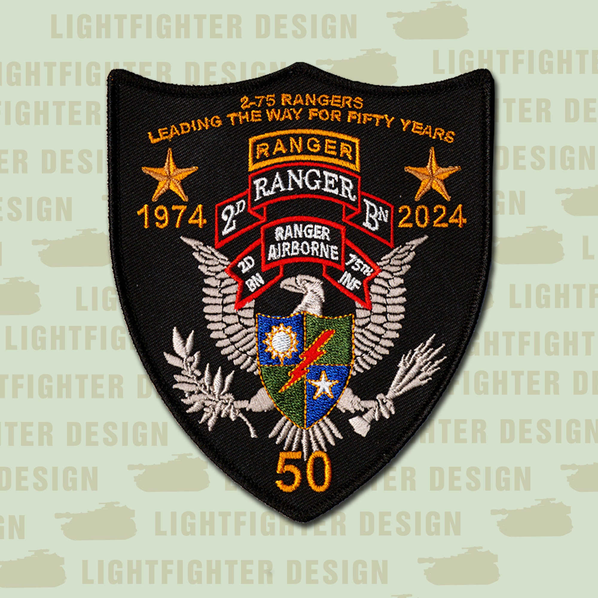 US Army Ranger - 2nd Battalion, 75th Infantry Regiment - 50 US Army Ranger - 2nd Battalion, 75th Infantry Regiment - 50