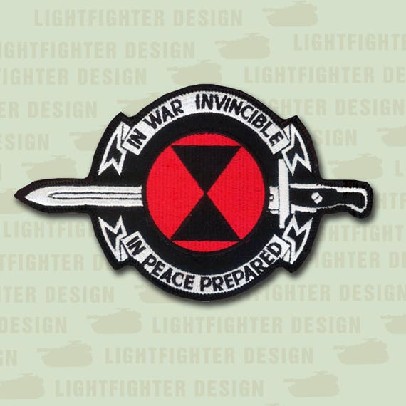 Lightfighter New 8 1//2/" 7th Infantry Division Black Widow Embroidered Patch
