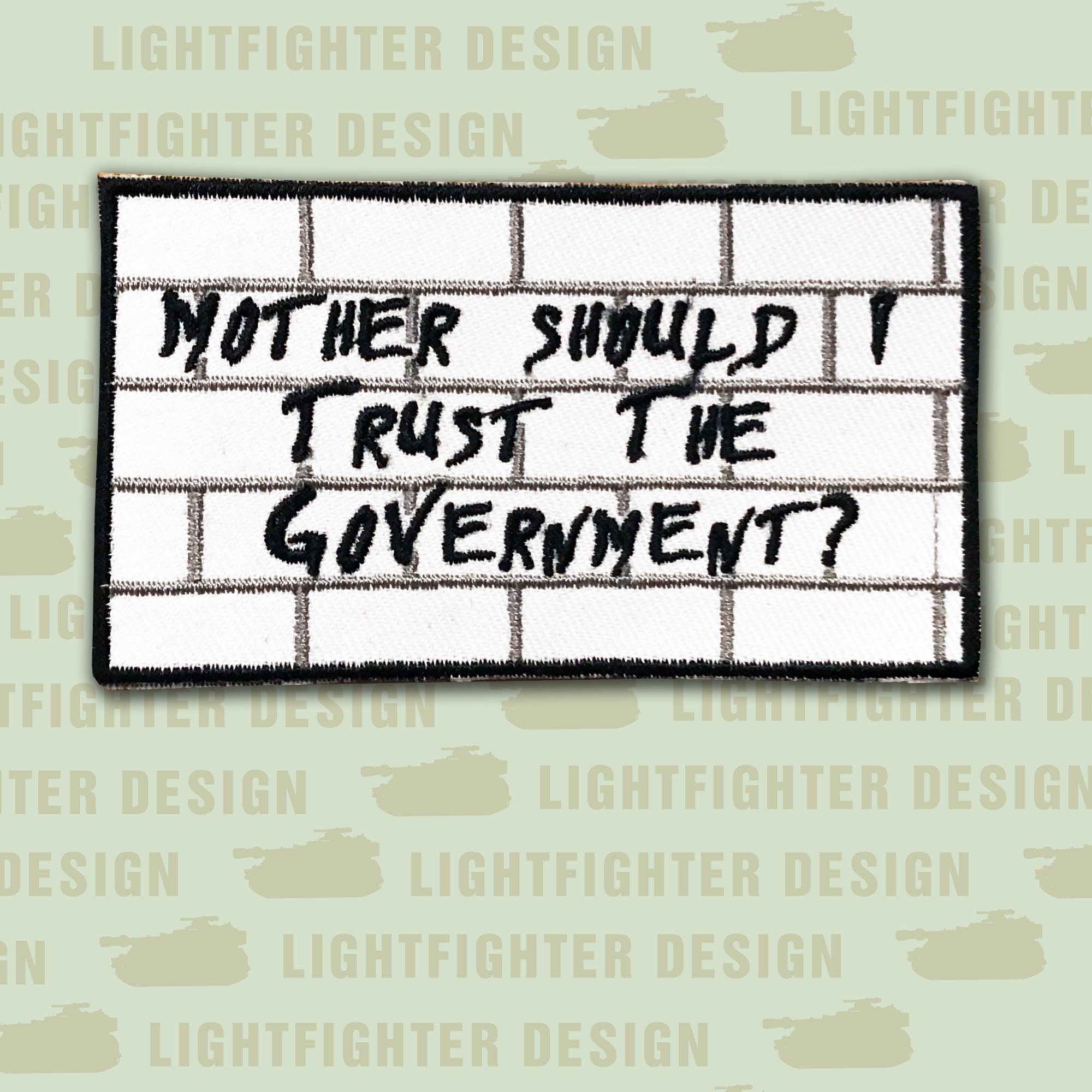 Embroidered should I Trust the Government Patch - Etsy