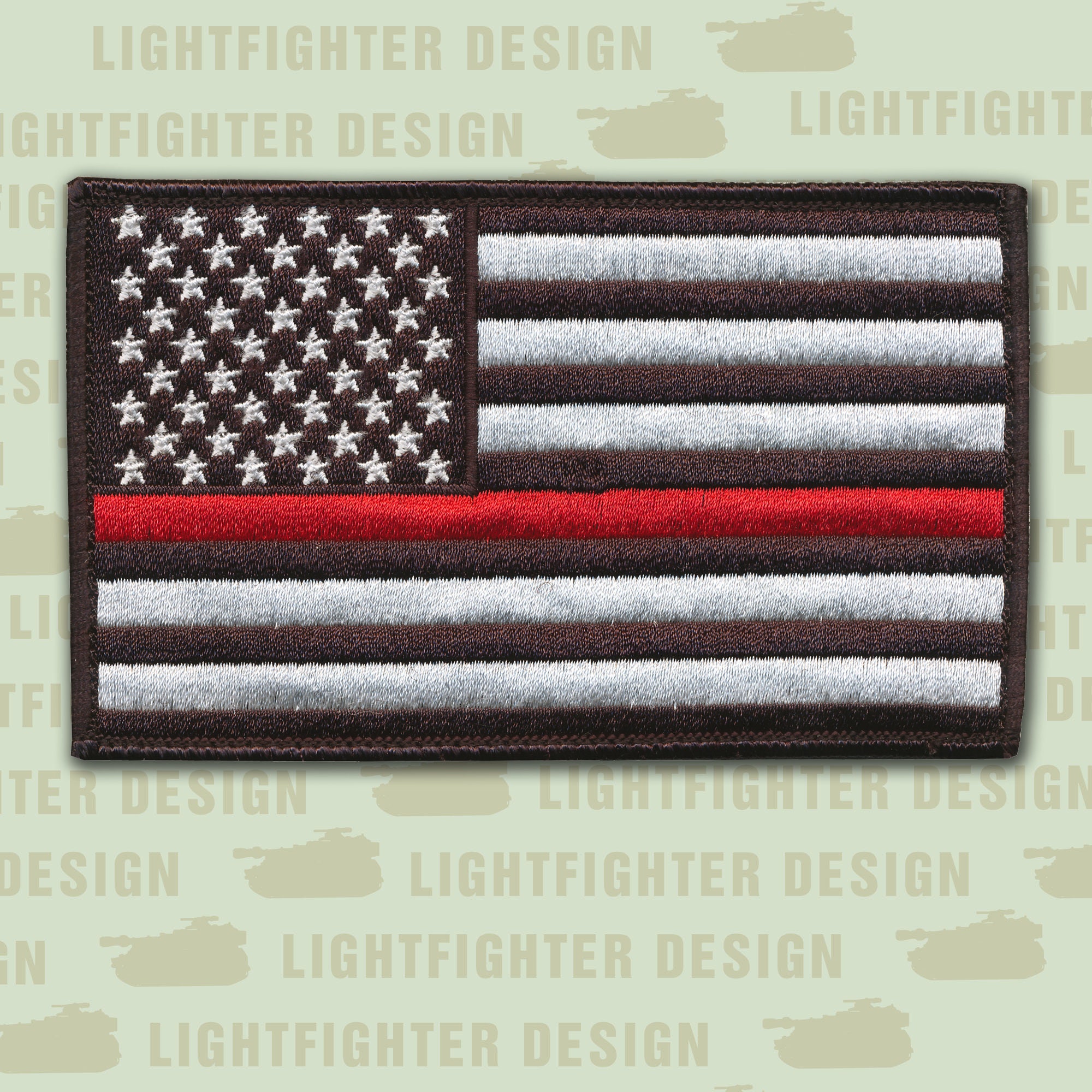 Firefighter 5 X 3 Embroidered American Flag Patch - Etsy