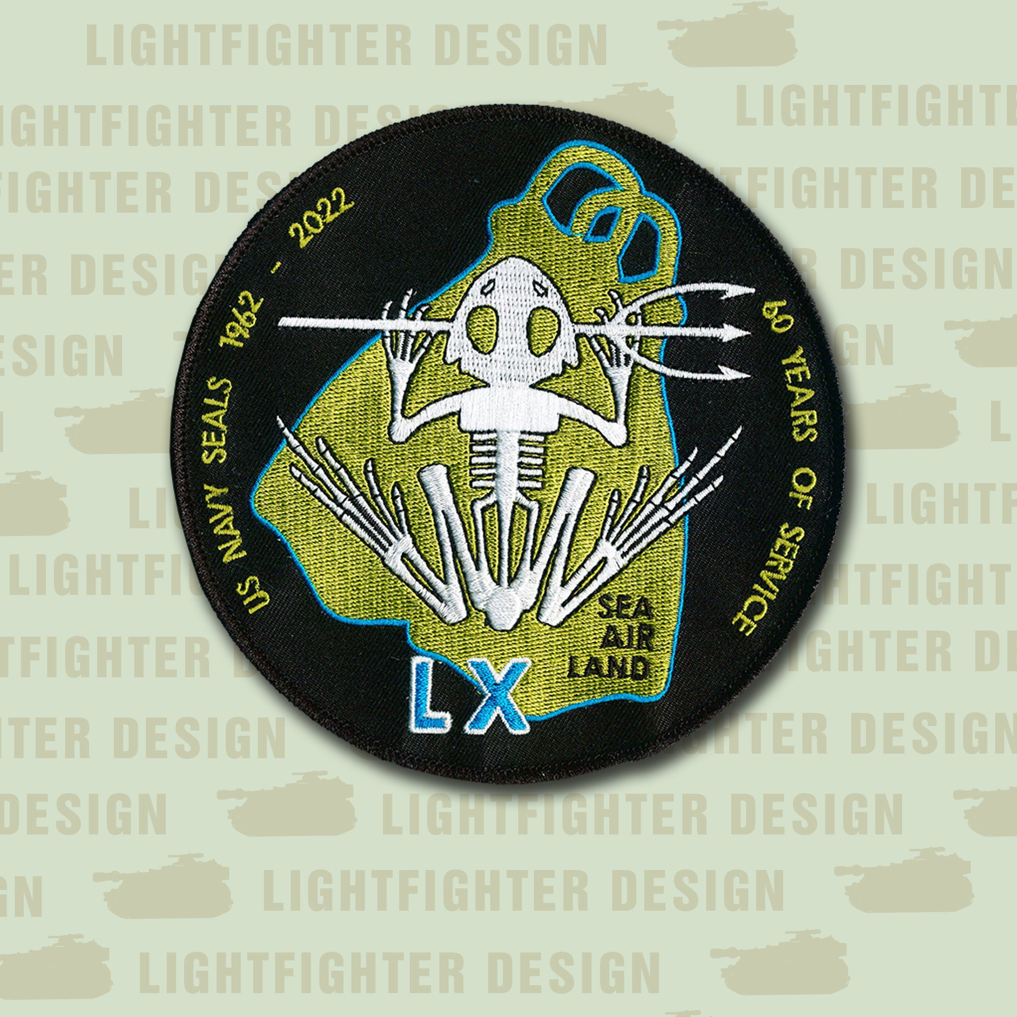 US Navy SEAL 60th Anniversary Patch With Wax Backing - Naval