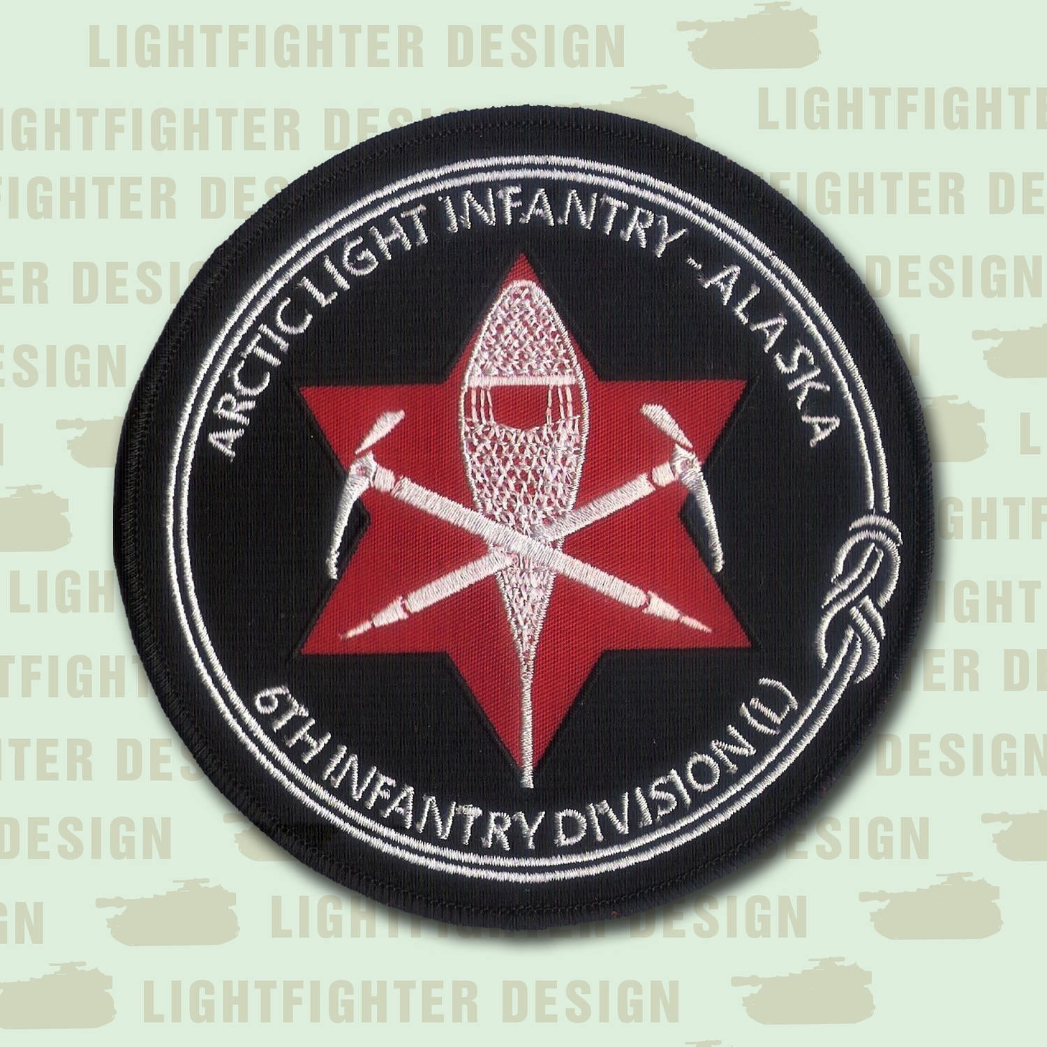 American Anthem· AOR·シール帯 U.S. Army 10th Mountain Division SEW ON AGSU Color Patch