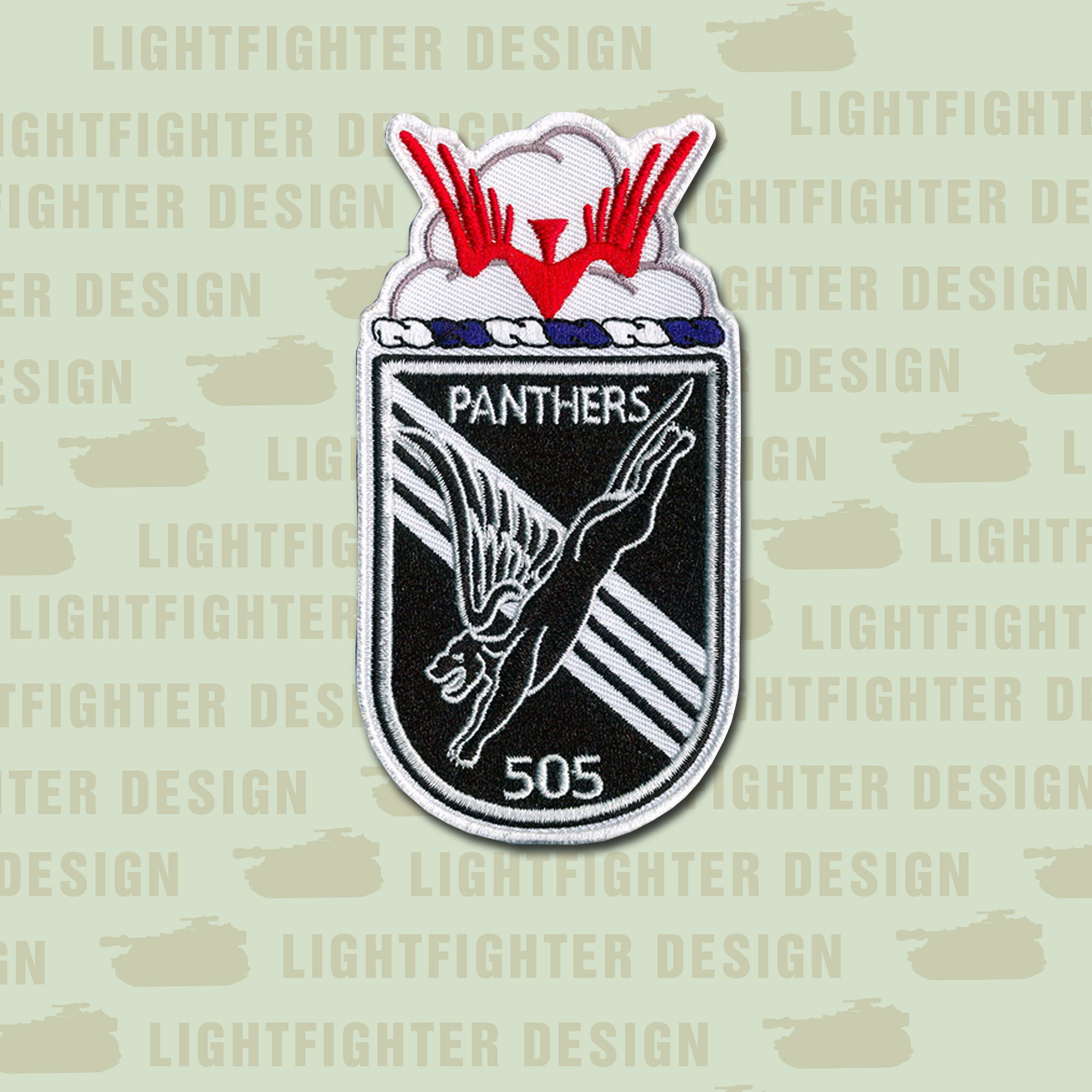 505th Infantry Regiment Embroidered Patch ( 5 1/4