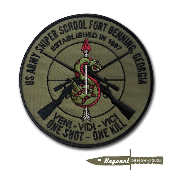 ピンバッジ Sniper Pin（U.S. Army Sniper School patch (OD