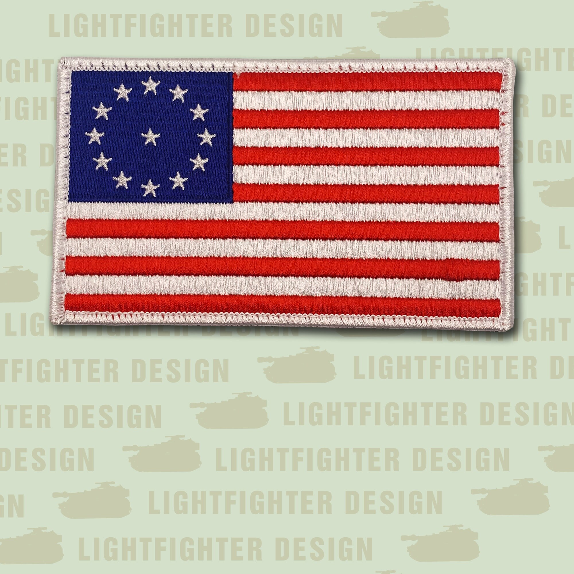 The Authentic American Flag Patch hook/loop American Made 