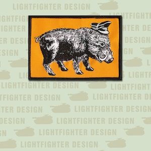 HAWG BIKER - Embroidered Patch - Approximately 4.25&quot; X 2.75&quot; - Wax Back - HOG Embroidered Patch