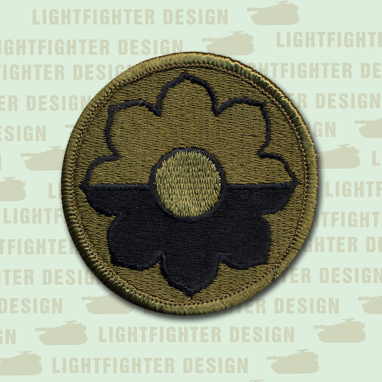 2 1 2 Merrowed Embroidered 9th Infantry Division Od Etsy