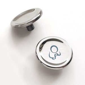 Spinet Pro Buttons - Polished Stainless Steel