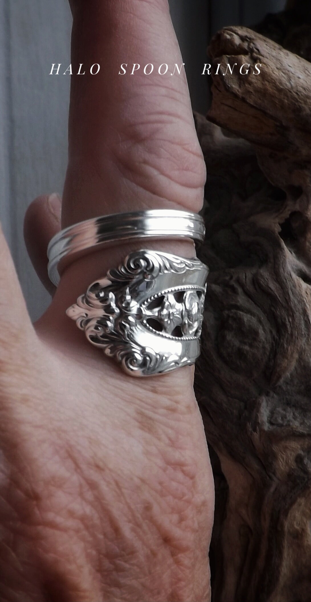 Stunning and Chunky US Sterling Silver Spoon Ring by the