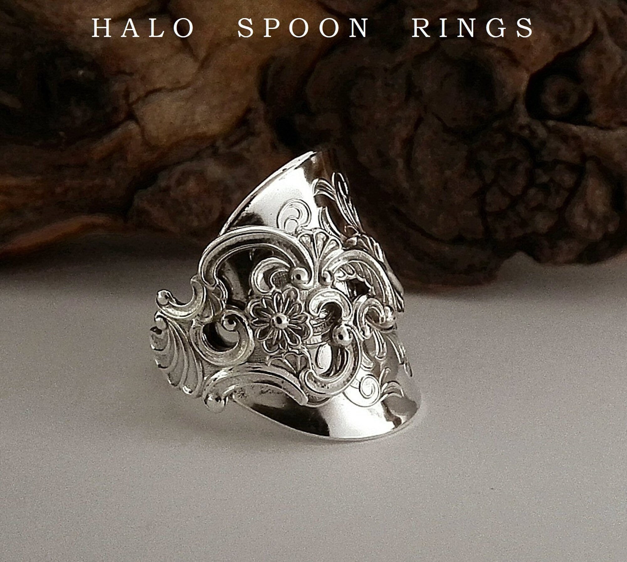 Halo spoon rings sale