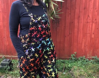 womens funky dungarees