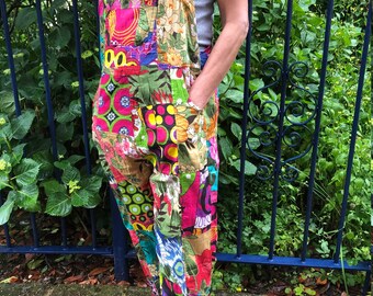 womens funky dungarees