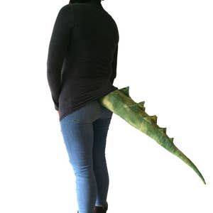 Krokodil Schwanz grün Plüsch lange Tier Schwanz Alligator Drachen Dinosaurier Fancy Dress Up Kostüm Party Prop Accessoire Erwachsene Kind Kinder