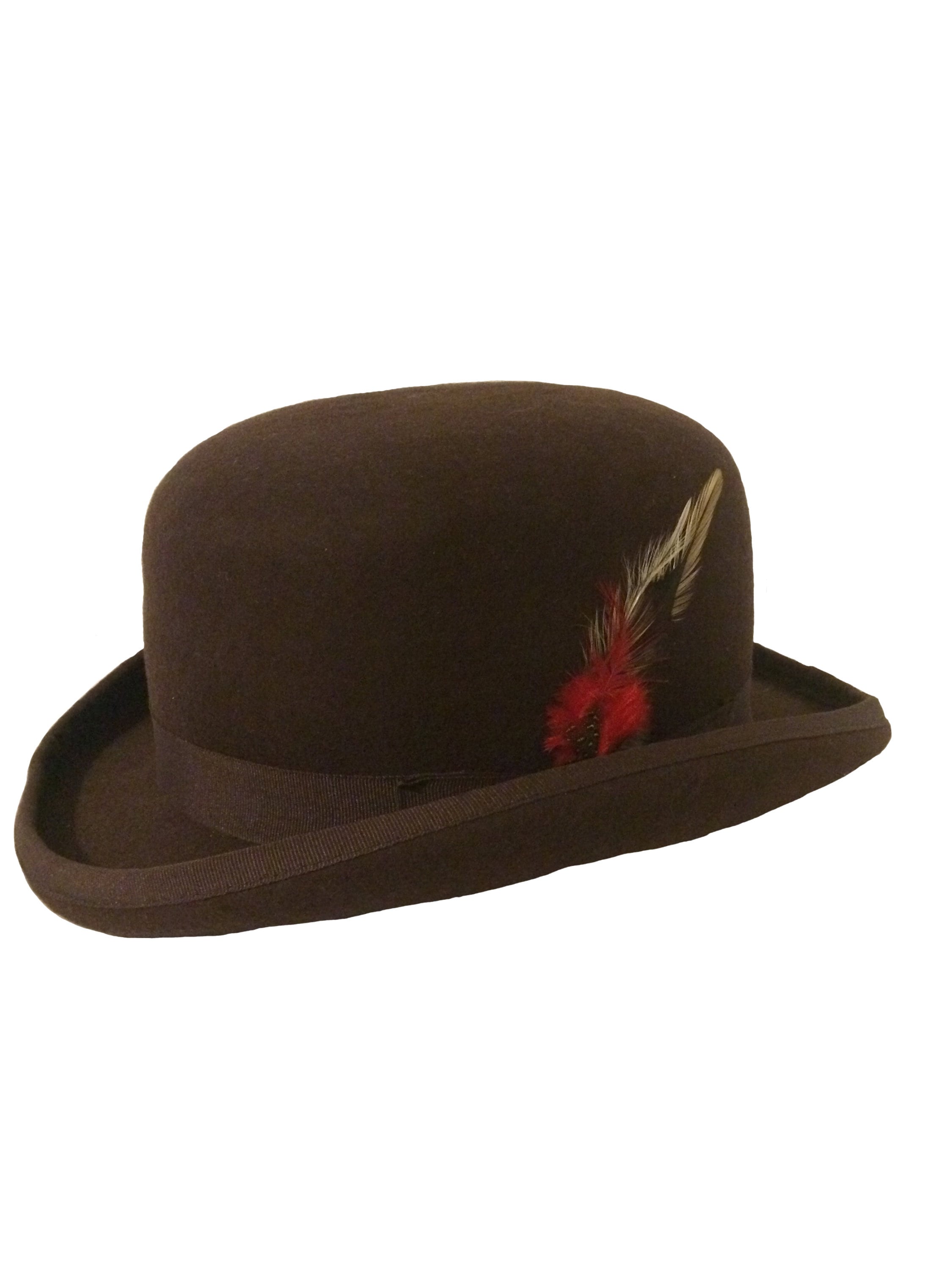 Brown Felt Bowler Hat Festivals Gothic Steampunk Weddings Etsy UK