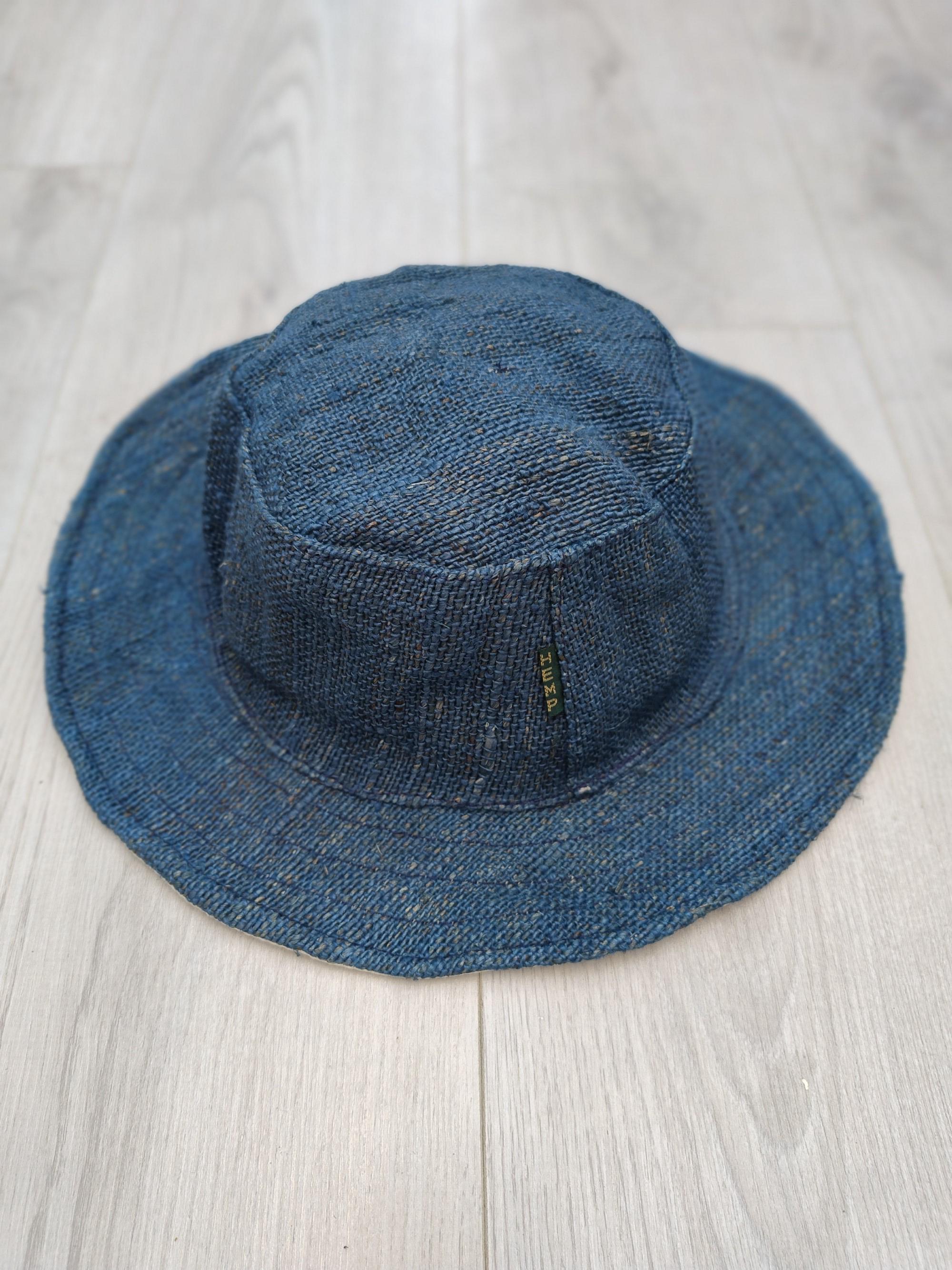 Natural Plain Hemp Eco Friendly Sun Hat Wide Shapeable Wire 
