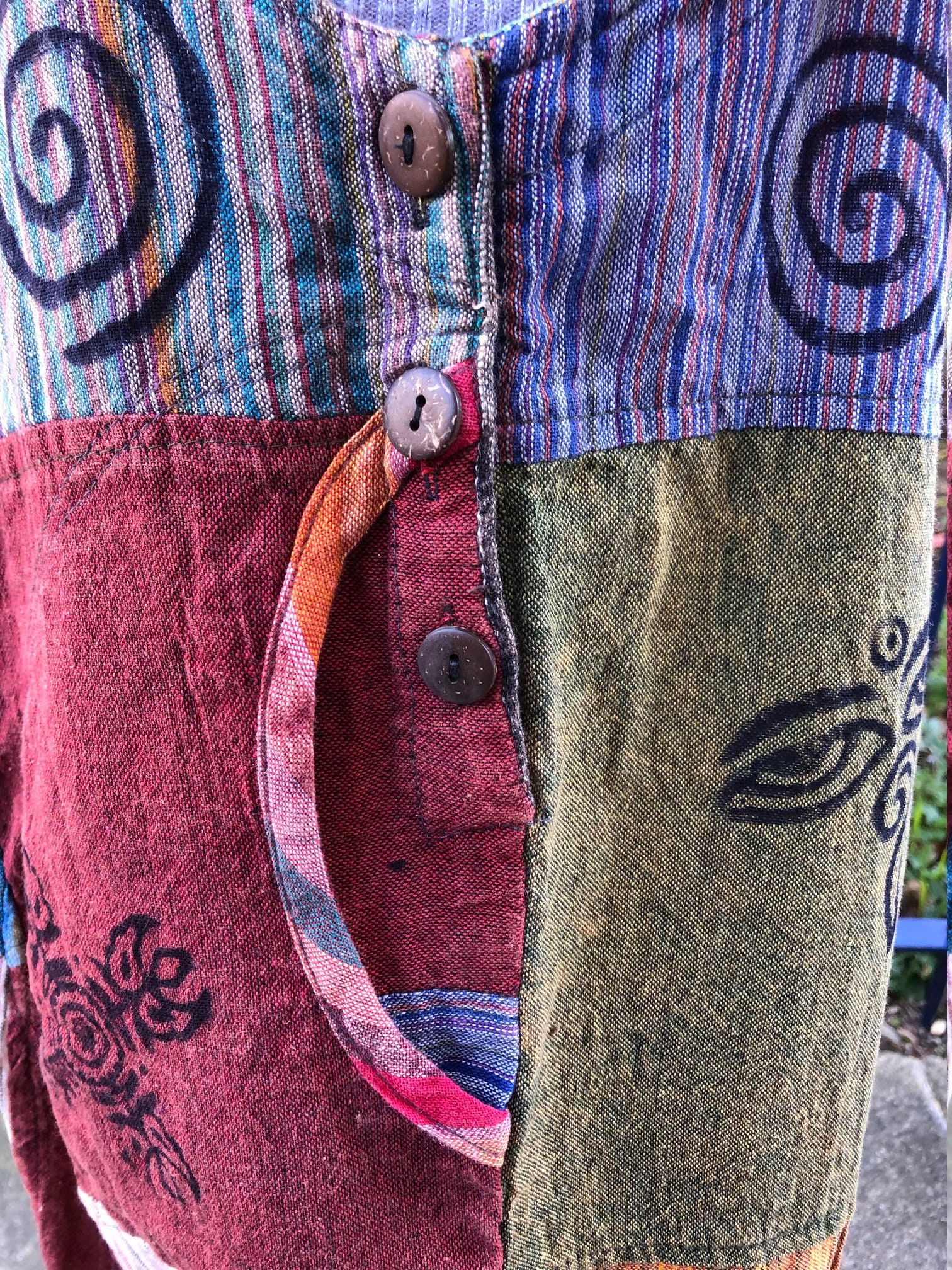 Salopette Harem Per Bambini In Cotone Patchwork - Colorata, Comoda, Con Tasche E Cinghie Regolabili - Foto 10