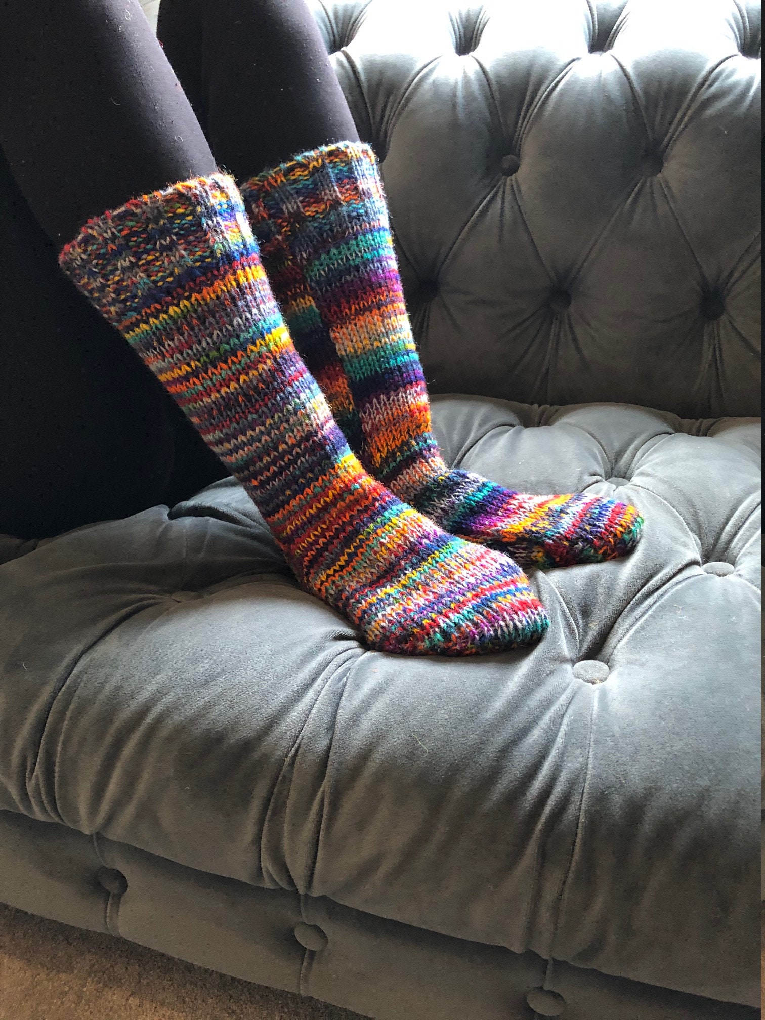 Odd Sox, Unisex, Basix Ankle Socks, Knit Cotton, Comfortable, Neon