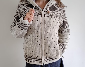 Sweat à Capuche Garçon NEXT – Noir, Motif Géométrique, Zip Intégral, Coton, Taille 7 Ans