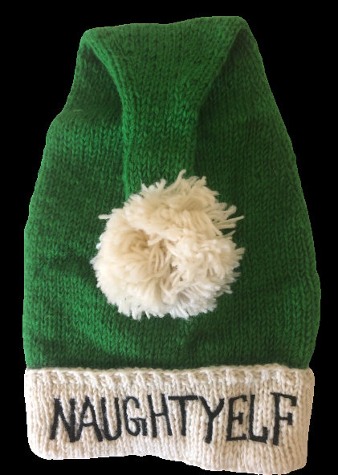 Christmas Adult Child Knitted Wool Xmas Naughty Elf Hat Warm | Etsy