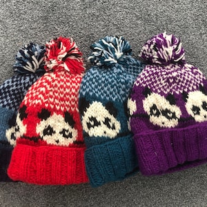 Adult Child Knitted Wool Sheep Hat Warm Festival Ski Party