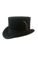 Black Felt Top Hat Festivals Gothic Steampunk Weddings sizes S-XXL 