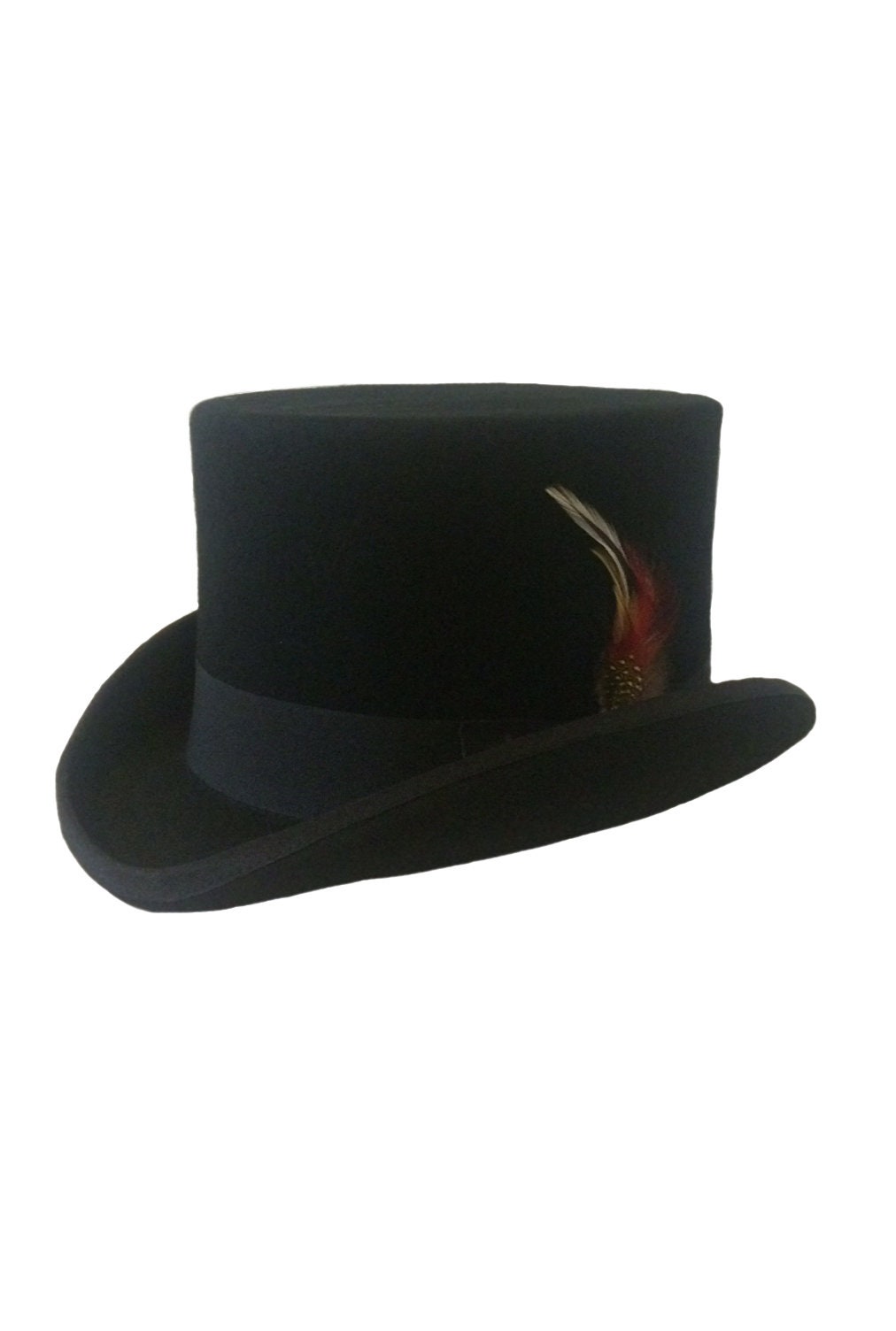 Black Felt Top Hat Festivals Gothic Steampunk Weddings sizes S-XXL