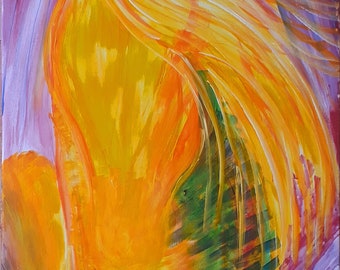 original work, colorful abstract painting, emotion,