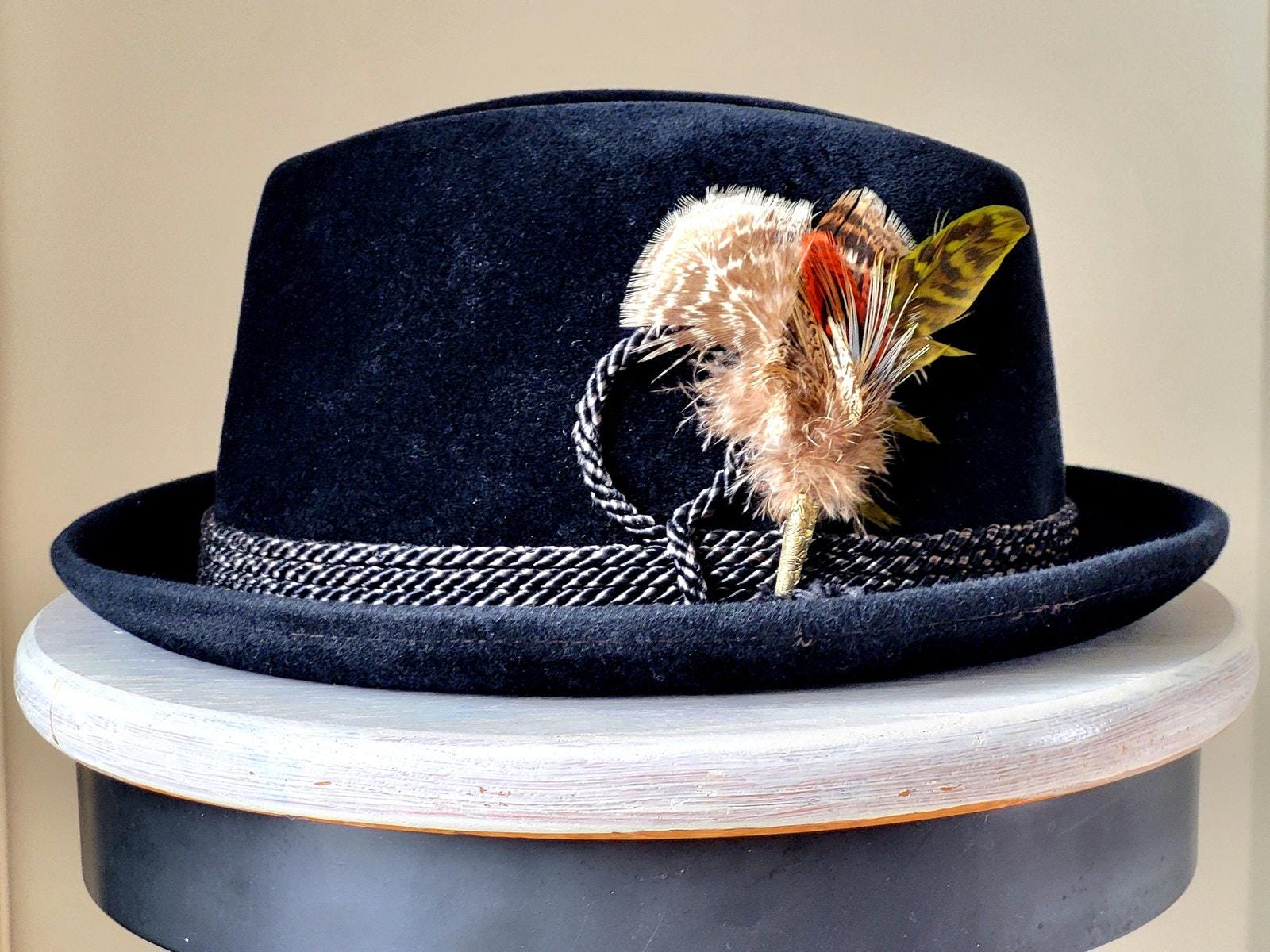 VINTAGE Macy\'s Black Woven Hat 1960s Vintage Macy main image 2