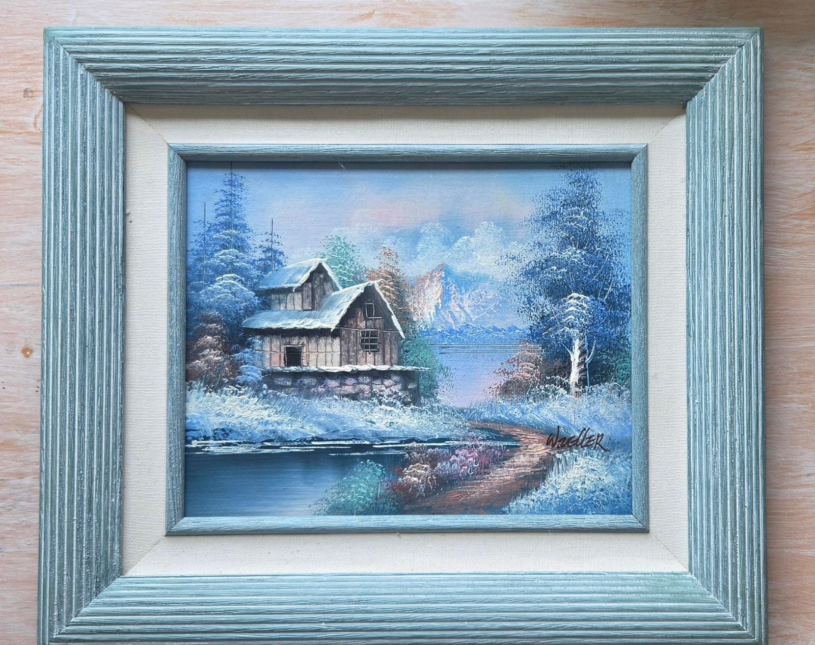 Oil Painting by W Zeller - Etsy