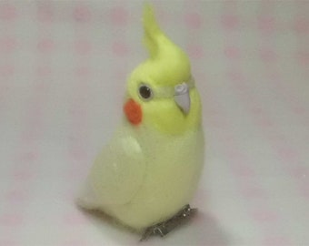 mini Cockatiel 2  *clip & brooch