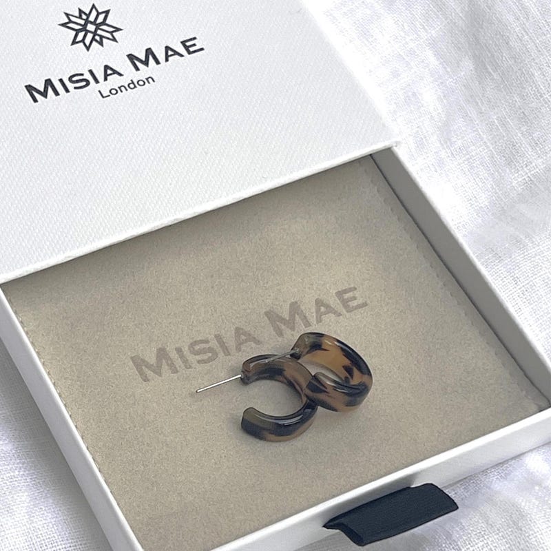 Pink Tortoise Shell Earrings