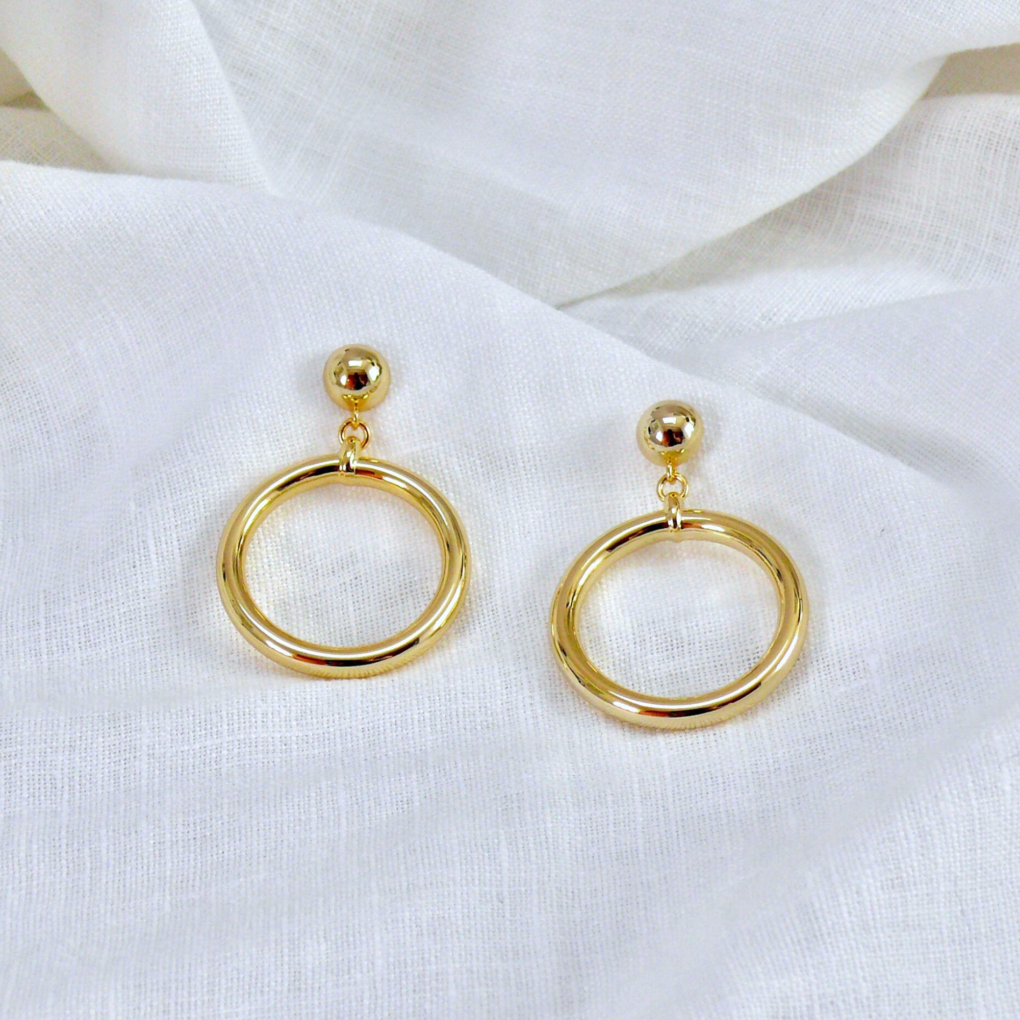 Audrey Hoop Earrings Etsy